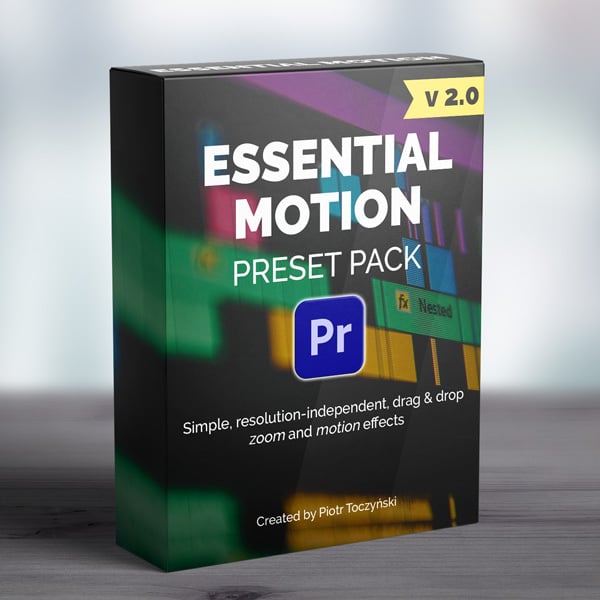 Essential Motion 2.0 - World-class Premiere Pro Motion Presets